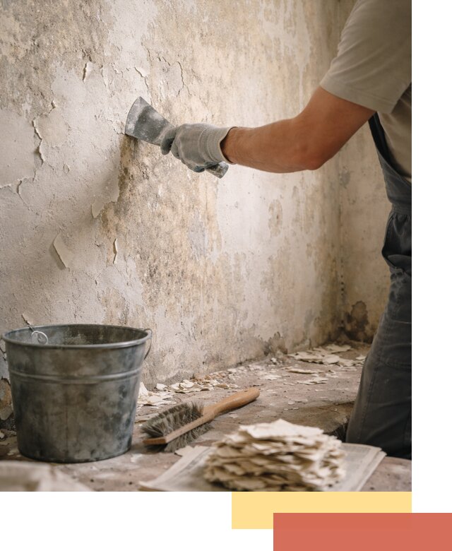 Удаление старой краски со стен в Воркуте качественно и быстро