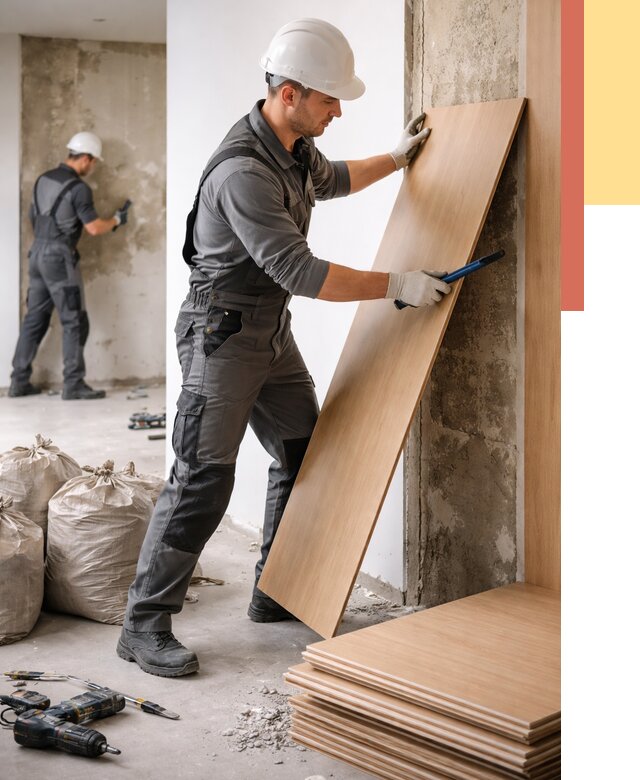 Демонтаж стеновых панелей в Воркуте от 3598 руб. за м² быстро и недорого | ОТДЕЛОЧНИК-Врк