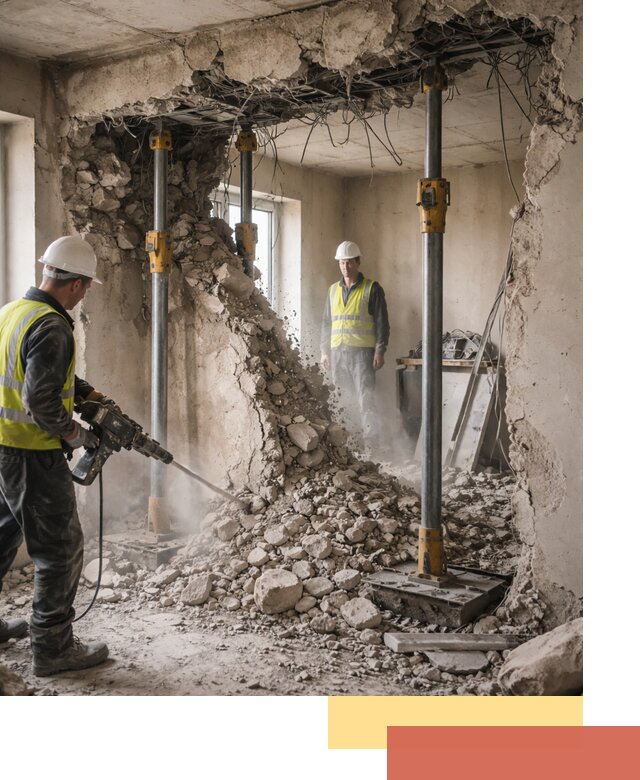 Снос несущих стен в Воркуте с гарантией безопасности и качества