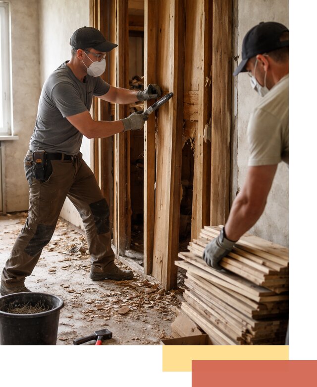 Демонтаж деревянных перегородок в Воркуте быстро и аккуратно