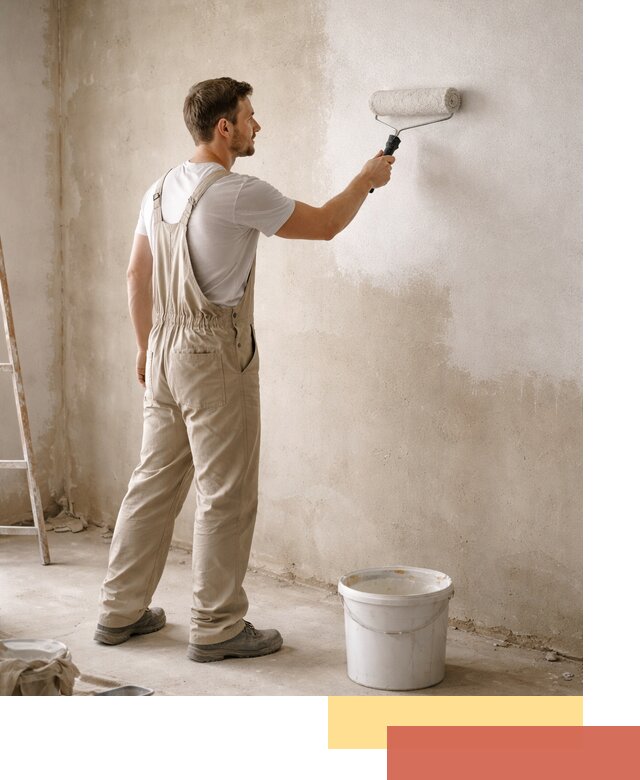 Грунтовка стен под отделку в Воркуте профессиональным раствором