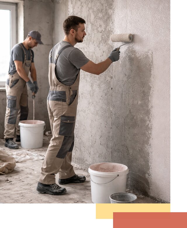 Нанесение бетоноконтакта на стены в Воркуте для последующей отделки