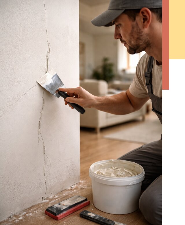 Заделка трещин и сколов в Воркуте от 2519 руб. — быстро и недорого | ОТДЕЛОЧНИК-Врк