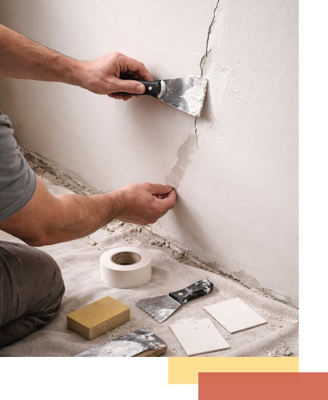 Заделка трещин и сколов в стенах и потолках в Воркуте