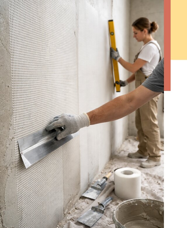 Армирование стен стеклосеткой в Воркуте от 3290 руб. под ключ | ОТДЕЛОЧНИК-Врк