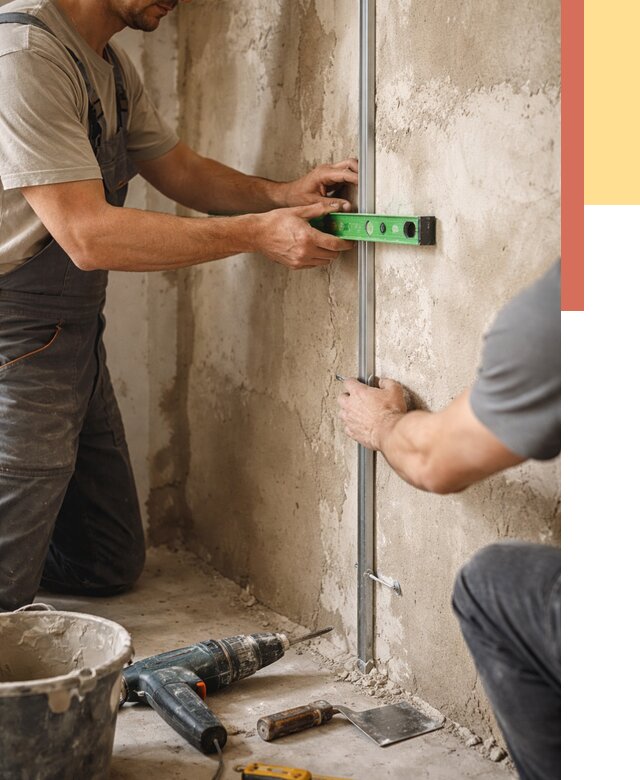 Установка штукатурных маяков в Воркуте от 7197 руб. — быстро и недорого | ОТДЕЛОЧНИК-Врк