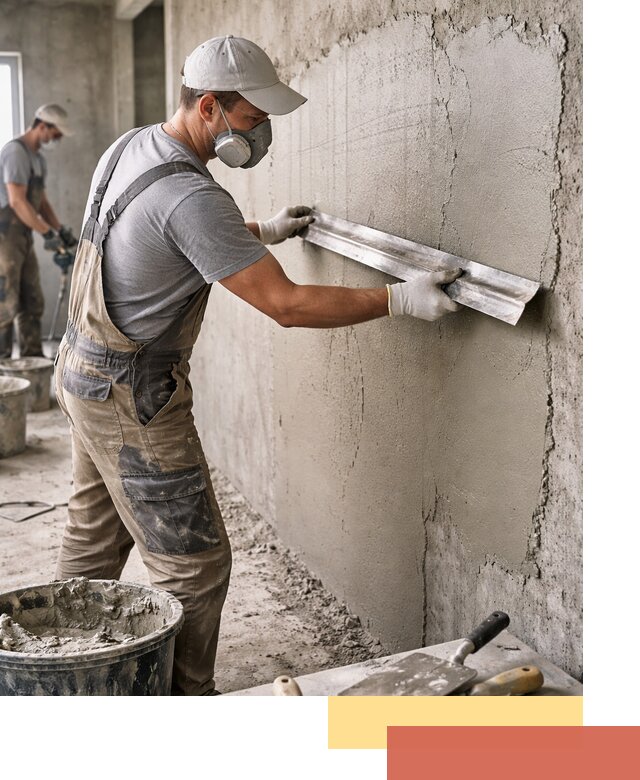 Штукатурка бетонных стен в Воркуте качественно и долговечно