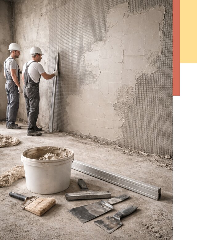 Штукатурка стен по сетке в Воркуте от 5655 руб./м2 — быстро и недорого | ОТДЕЛОЧНИК-Врк