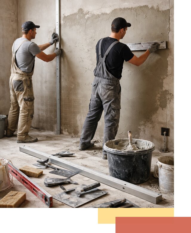 Профессиональная штукатурка стен под плитку в Воркуте