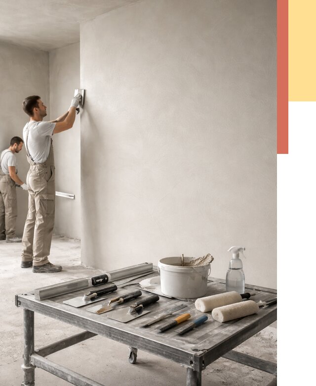 Штукатурка стен под покраску в Воркуте от 4626 руб./м² — качественно и недорого | ОТДЕЛОЧНИК-Врк