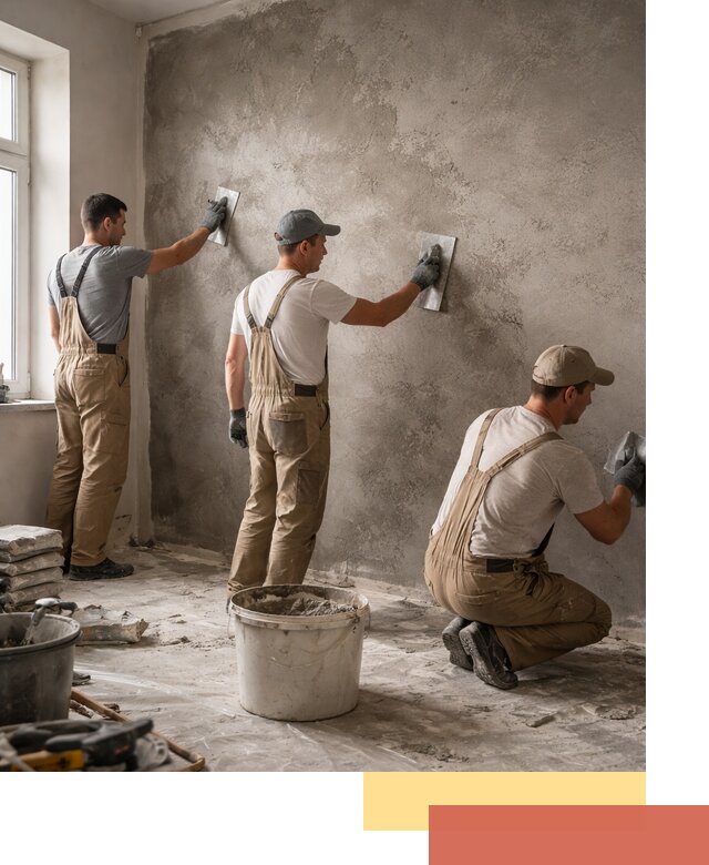 Декоративная штукатурка под бетон в Воркуте для стен и потолков