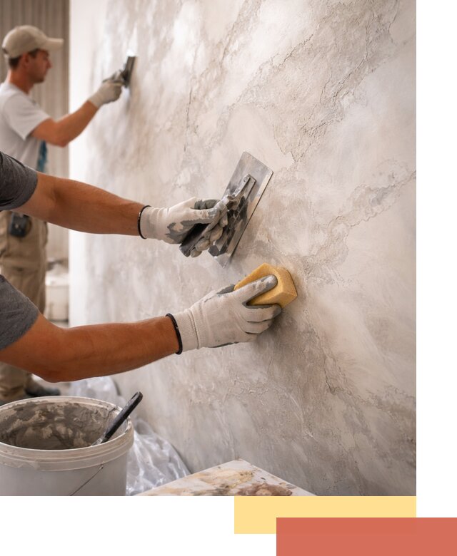 Декоративная штукатурка под мрамор в Воркуте для стен и потолков