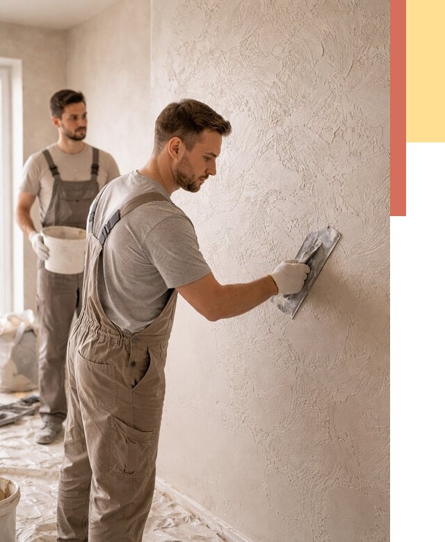 Фактурная штукатурка стен в Воркуте от 4318 руб./м² — заказать под ключ | ОТДЕЛОЧНИК-Врк