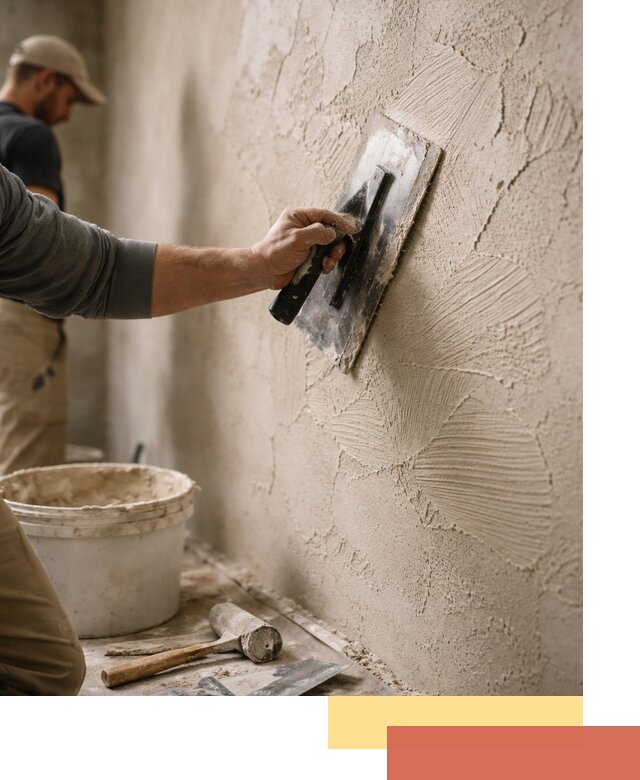 Фактурная штукатурка стен в Воркуте — монтаж, отделка, реставрация