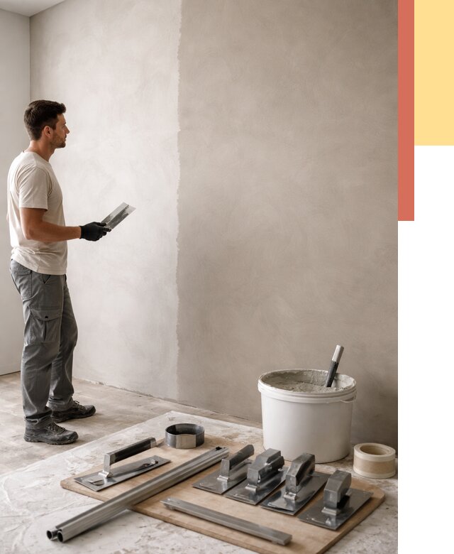 Нанесение микроцемента на стены в Воркуте от 3290 руб./м2 под ключ | ОТДЕЛОЧНИК-Врк