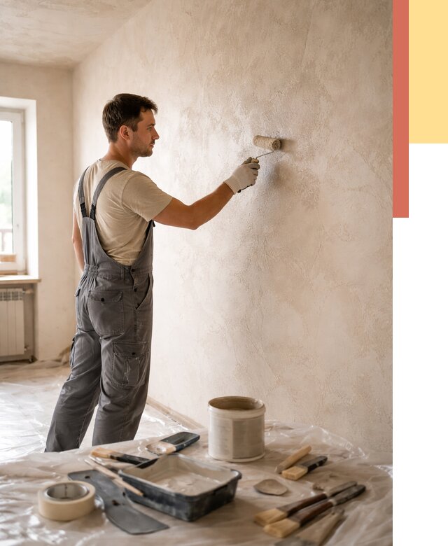 Нанесение лессирующей краски по декоративке в Воркуте от 1799 руб. | ОТДЕЛОЧНИК-Врк