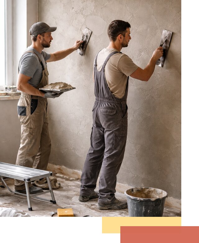 Ремонт декоративной штукатурки и восстановление фактуры в Воркуте