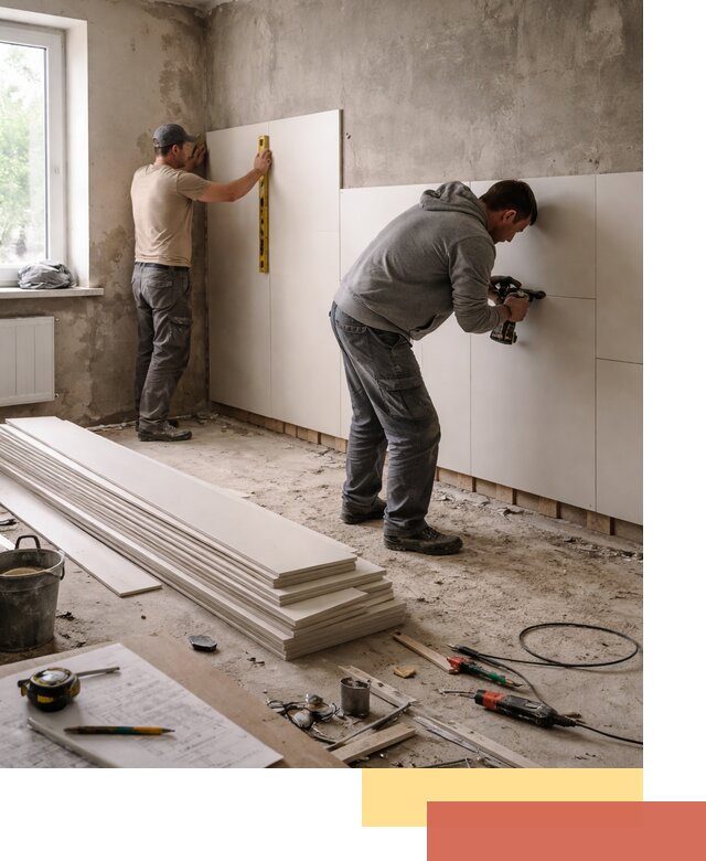 Монтаж ПВХ панелей на стены в Воркуте качественно и быстро