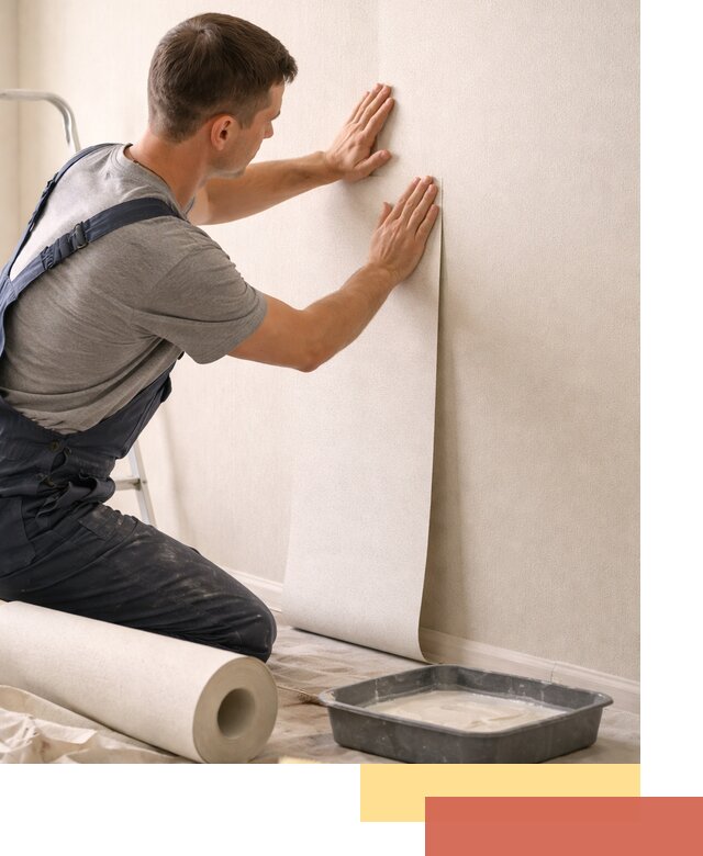 Поклейка флизелиновых обоев в Воркуте качественно и быстро