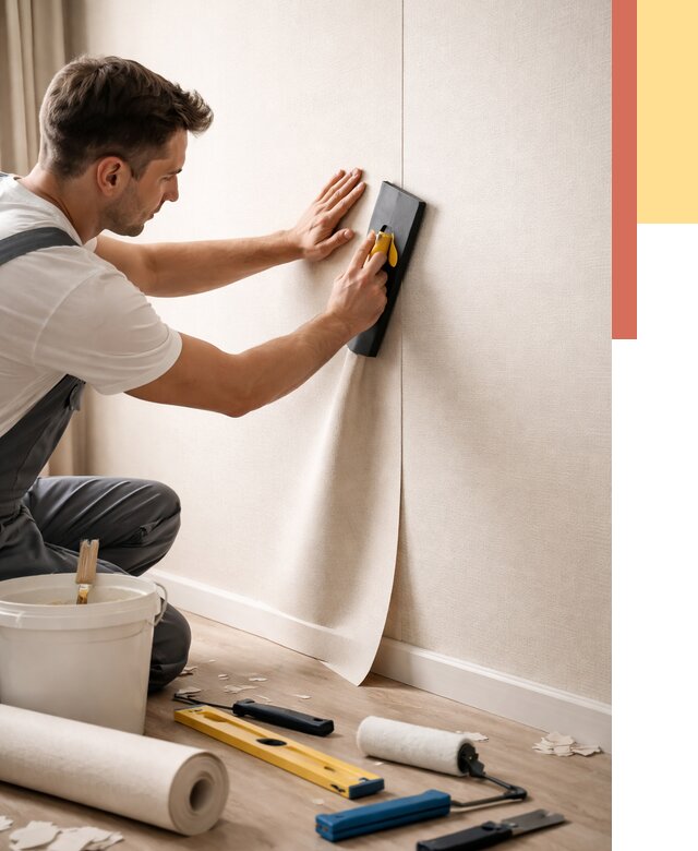 Поклейка виниловых обоев в Воркуте от 4626 руб. | Быстро и недорого — ОТДЕЛОЧНИК-Врк