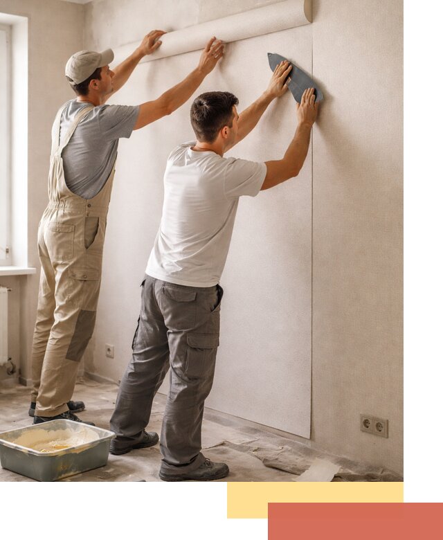 Поклейка виниловых обоев в Воркуте профессионально и качественно