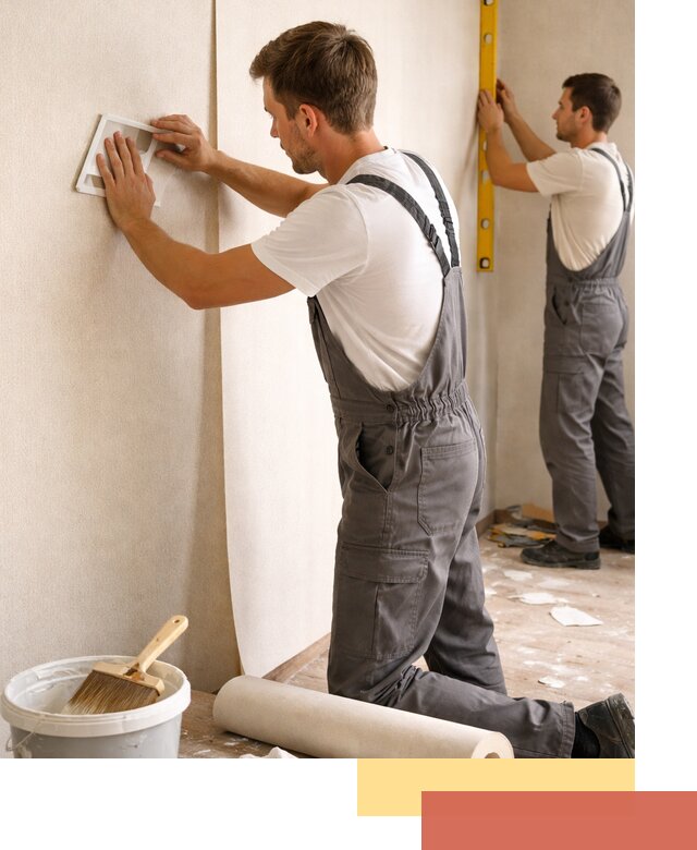 Поклейка бумажных обоев в Воркуте качественно и недорого