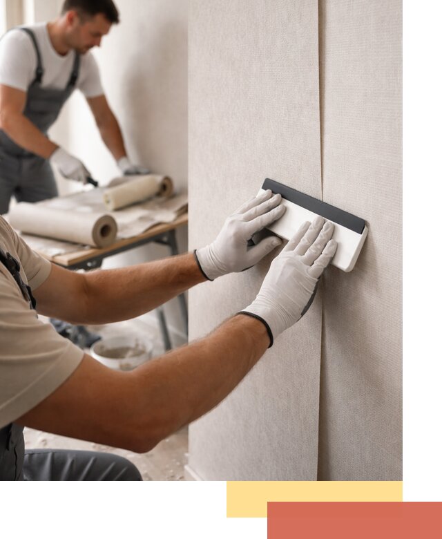 Поклейка обоев под покраску в Воркуте профессионально и быстро