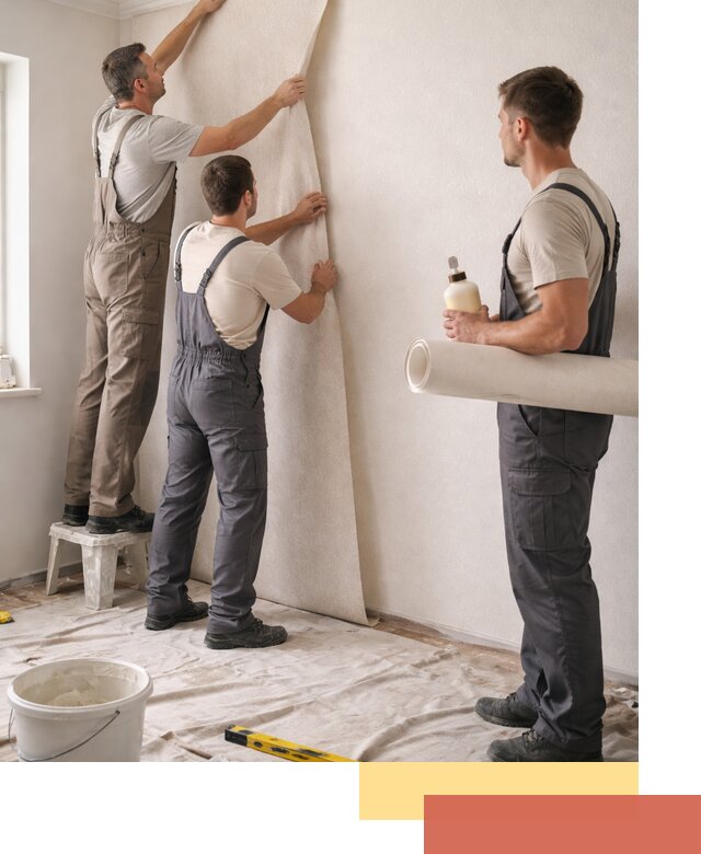 Оклейка стен обоями в Воркуте — качественно и профессионально