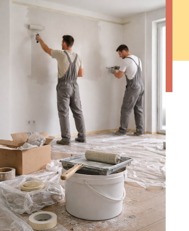 Покраска стен в квартире в Воркуте от 2570 руб/м2 — быстро и недорого | ОТДЕЛОЧНИК-Врк