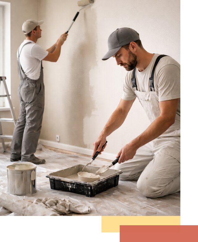 Покраска стен в квартире в Воркуте — профессионально и аккуратно