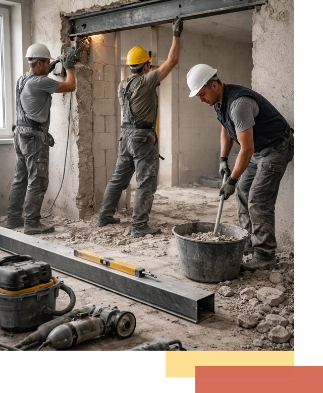 Создание проемов в стенах и несущих конструкциях в Воркуте