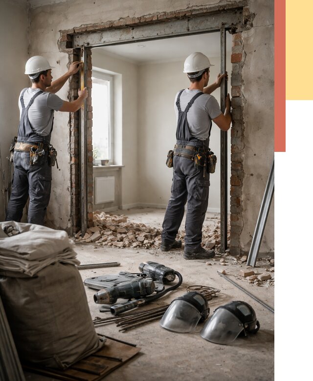 Расширение дверного проема в Воркуте от 12851 руб. под ключ | ОТДЕЛОЧНИК-Врк