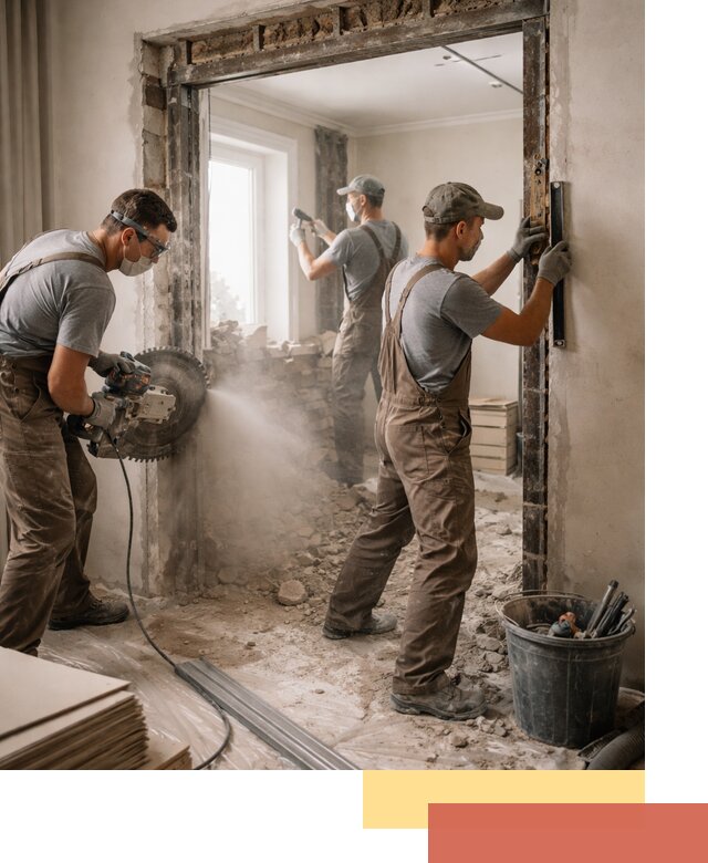 Расширение дверного проема под установку новой двери в Воркуте