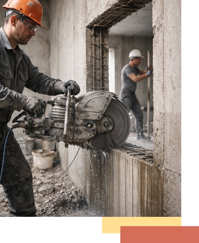 Алмазная резка проемов в Воркуте быстро и точно