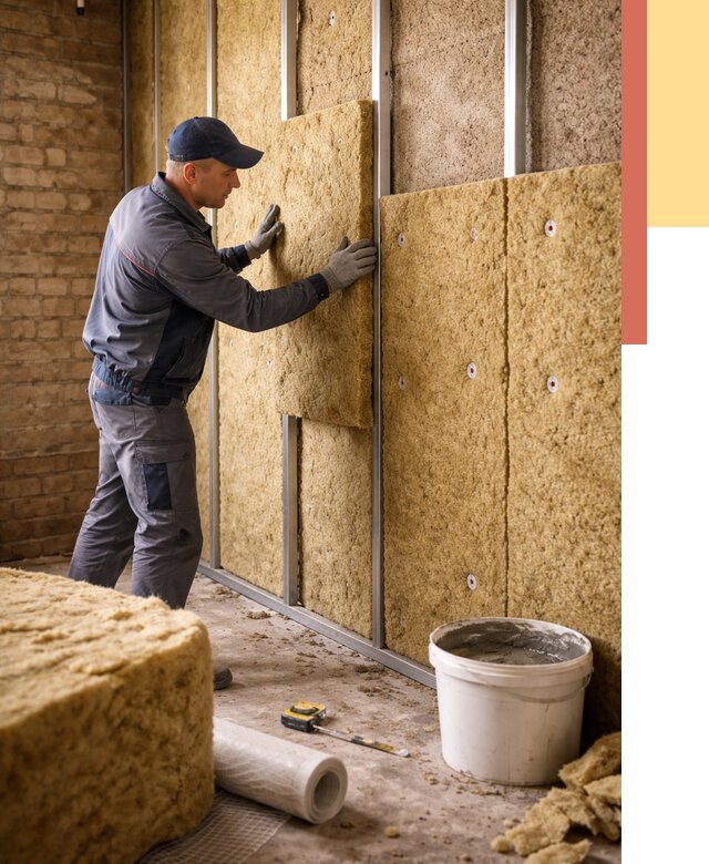 Утепление стен минватой в Воркуте от 1388 руб./м2 — недорого и быстро | ОТДЕЛОЧНИК-Врк