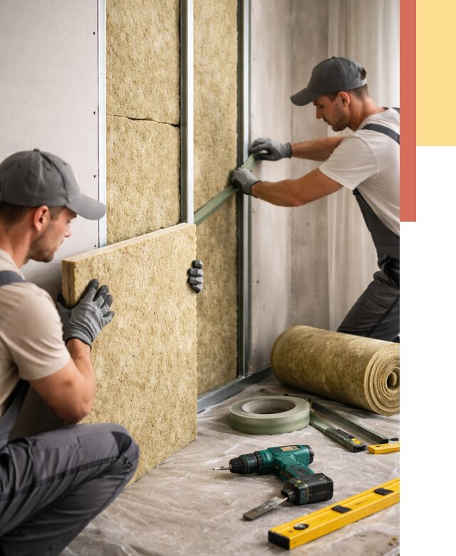 Шумоизоляция стен в Воркуте под ключ от 1902 руб. | ОТДЕЛОЧНИК-Врк