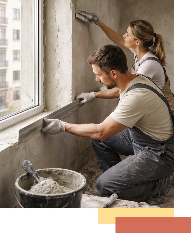 Штукатурка откосов дверей и окон профессионально в Воркуте