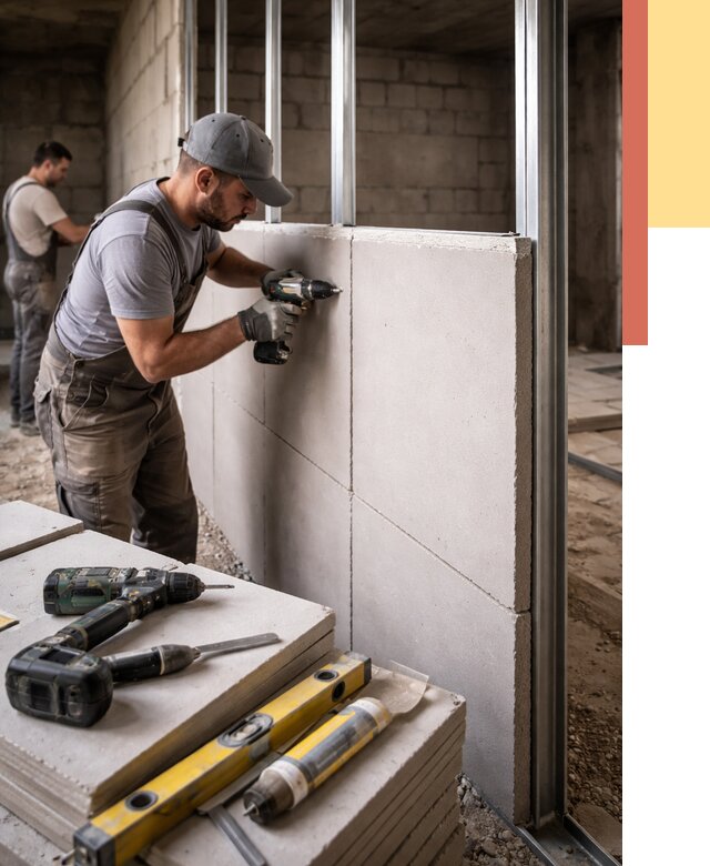 Кладка влагостойких перегородок ПГП в Воркуте от 1234 руб. под ключ | ОТДЕЛОЧНИК-Врк