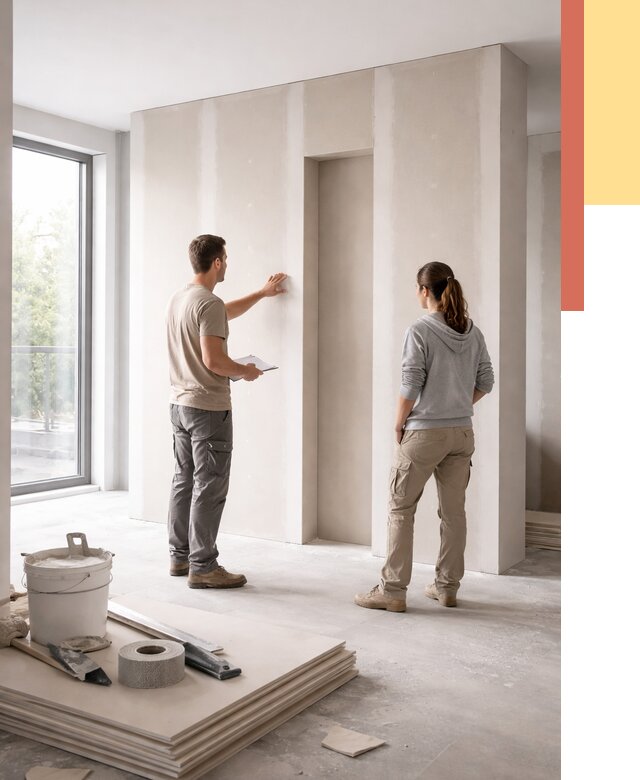 Зонирующая перегородка из гипсокартона в Воркуте от 2879 руб. под ключ | ОТДЕЛОЧНИК-Врк