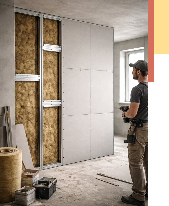 Усиленная перегородка под навеску в Воркуте от 13160 руб. — монтаж под ключ | ОТДЕЛОЧНИК-Врк