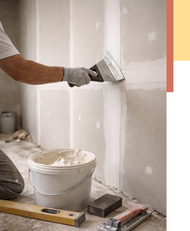 Шпаклевка перегородок из гипсокартона в Воркуте от 2570 руб. — услуги ОТДЕЛОЧНИК-Врк