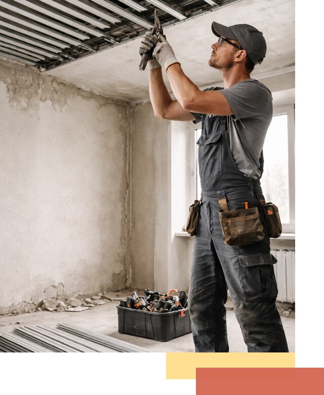 Демонтаж реечного потолка в Воркуте быстро и аккуратно