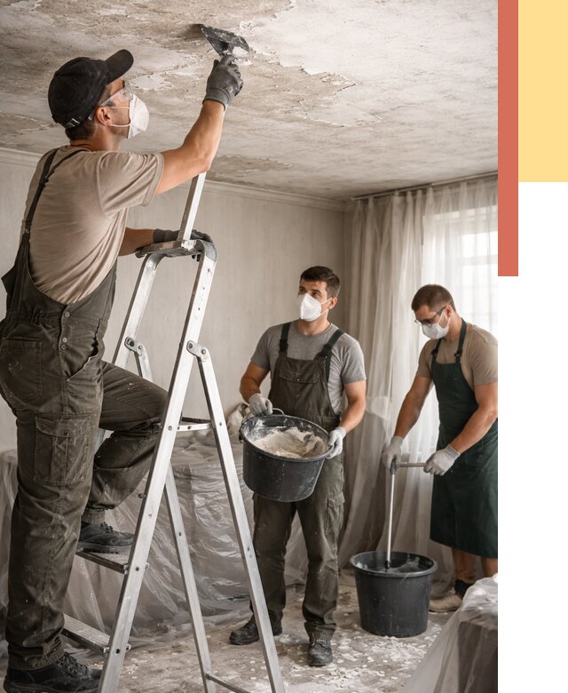 Удаление побелки с потолка в Воркуте от 2570 руб. быстро и недорого | ОТДЕЛОЧНИК-Врк