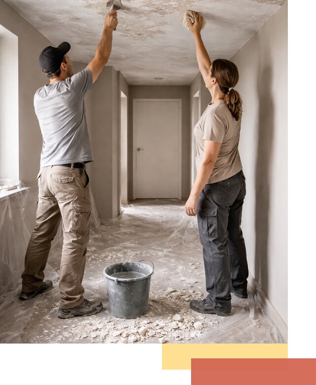 Удаление побелки с потолка в Воркуте — быстро и аккуратно