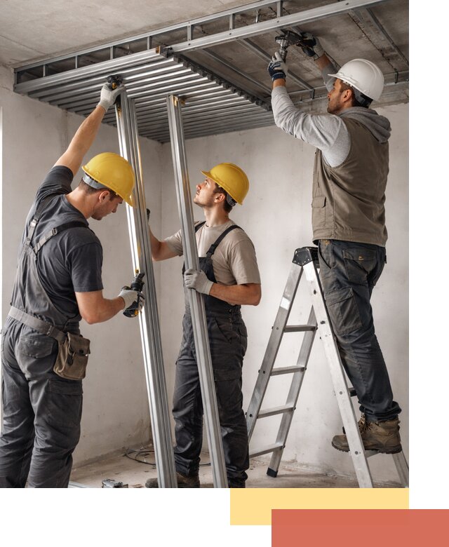 Монтаж реечного потолка под ключ в Воркуте