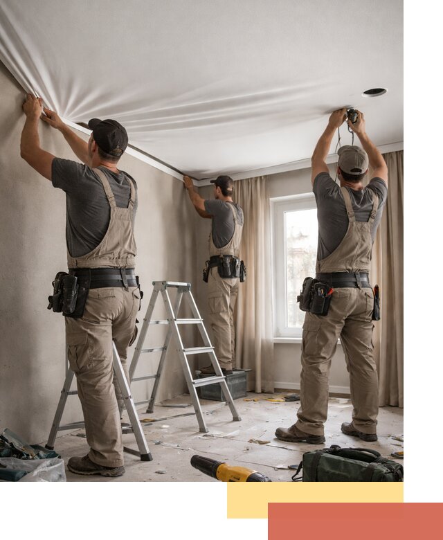 Монтаж матового натяжного потолка в Воркуте качественно и быстро