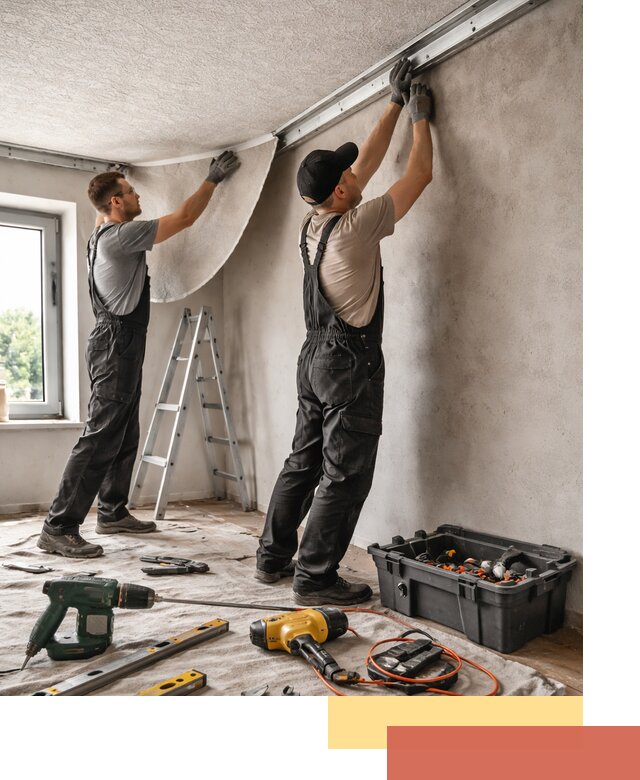 Монтаж фактурного натяжного потолка в Воркуте качественно и быстро