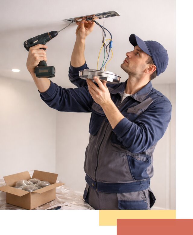 Установка люстры в натяжной потолок в Воркуте