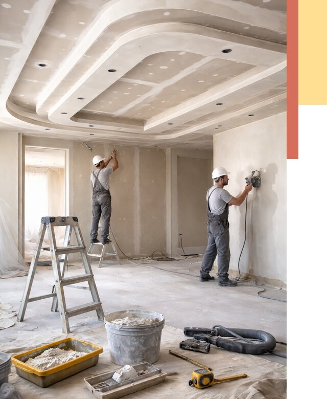 Многоуровневый потолок из гипсокартона в Воркуте от 771 руб. под ключ | ОТДЕЛОЧНИК-Врк