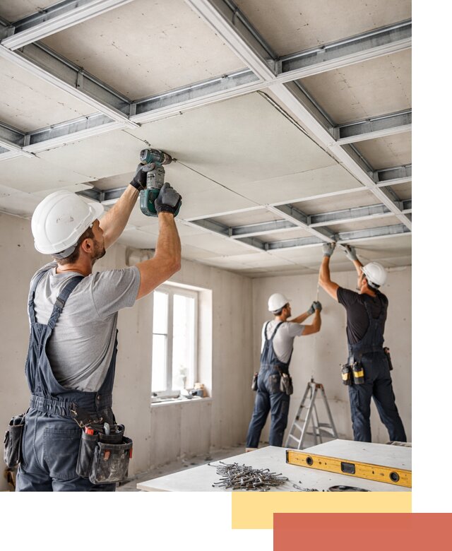 Кессонный потолок из гипсокартона под ключ в Воркуте